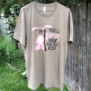 L Christmas Story T Shirt Ralphie Pink Bunny Suit Nightmare Mens Unisex